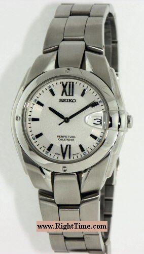 Seiko Perpetual Calendar 4f32 0019 Pre Owned Ladies Watches