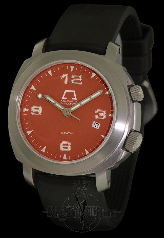 Anonimo Millemetri Automatic Orange mod.2000 Pre Owned Mens Watches