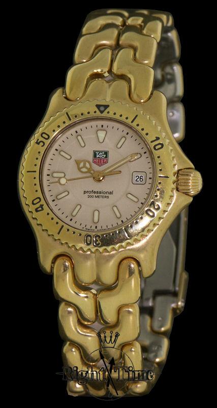 Tag Heuer Sport Elegance Gold Tone wg1330 0 Pre Owned Ladies Watches