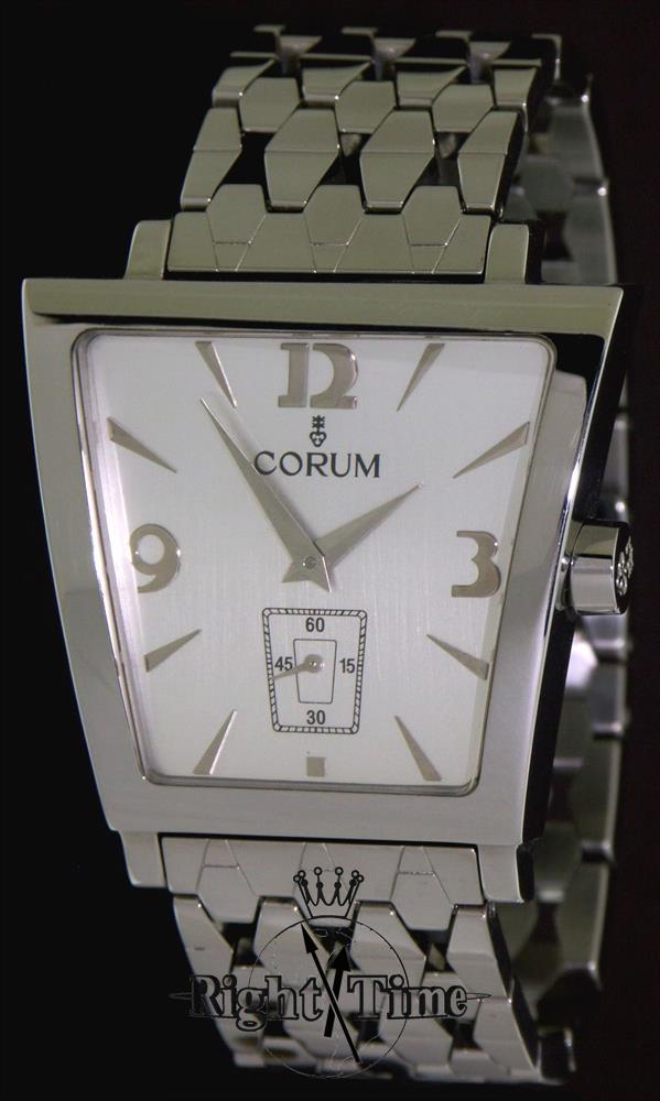 Corum Trapeze Quartz Silver Dial 106.404.20 Pre Owned Mens Watches