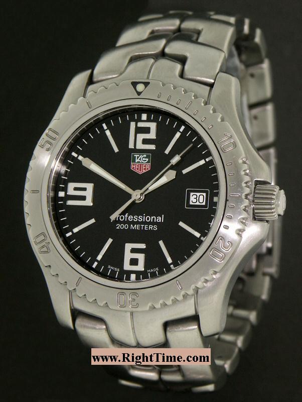 Tag Heuer Link Quartz Professional wt1110.ba0550 Pre Owned Mens