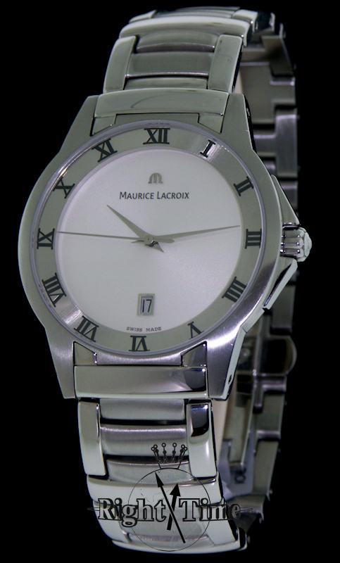 Maurice Lacroix Miros Silver Dial Quartz 69848 Pre Owned Mens