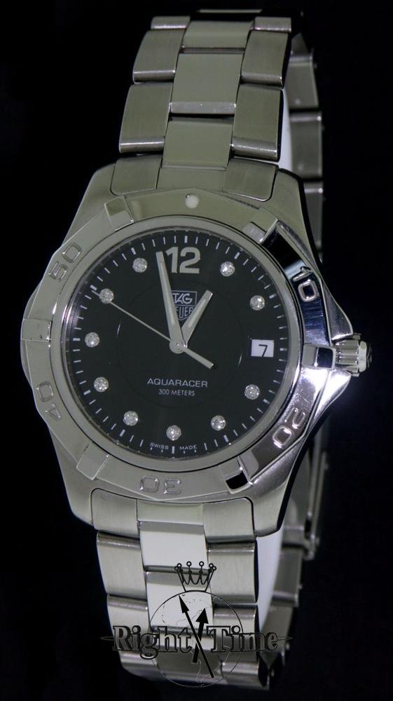 Tag Heuer Aquaracer With Diamond Dial waf111c.bao810 Pre Owned