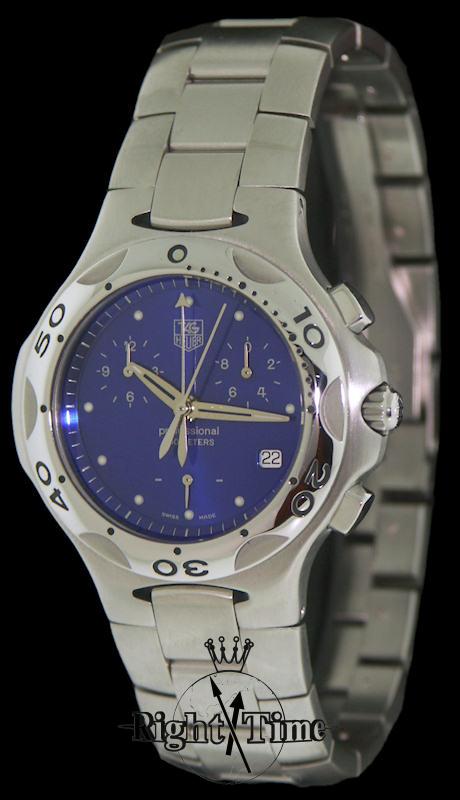 Tag Heuer Kirium Blue Quartz Chrono cl1112 0 Pre Owned Mens Watches