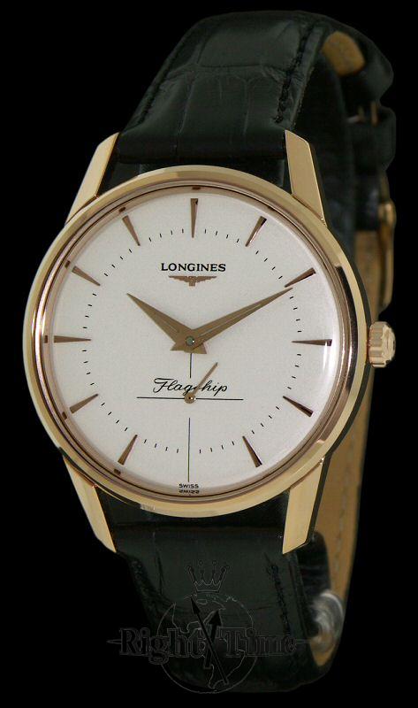 Longines Flagship In Rose Gold l4.746.8.72.0 Longines Heritage