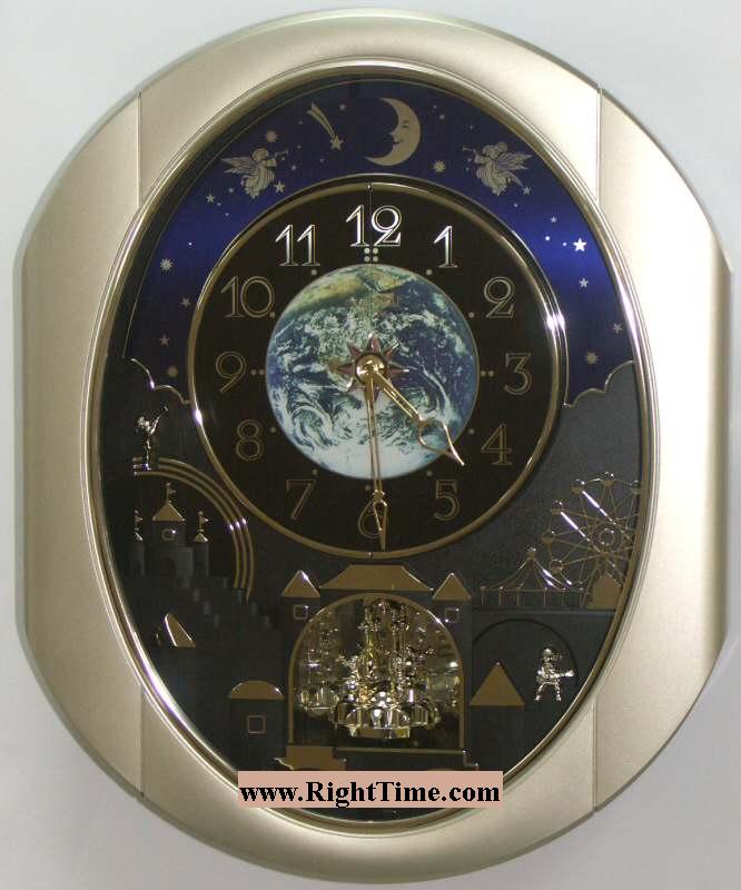 Rhythm Peaceful Cosmos 4mh751 - Rhythm Sound & Motion clock