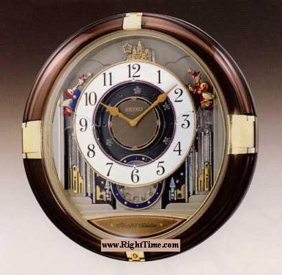 Castle Motion Clock qxm111grh Seiko Luxe Sound Motion clock