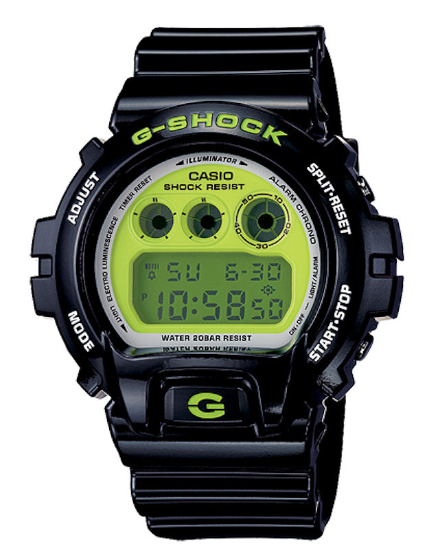 G-Shock Classic Black/Green dw6900cs-1 - Casio G-Shock wrist