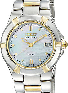 Riva 2 Tone Mop Dial ew1534 57d Citizen Ladies wrist watch