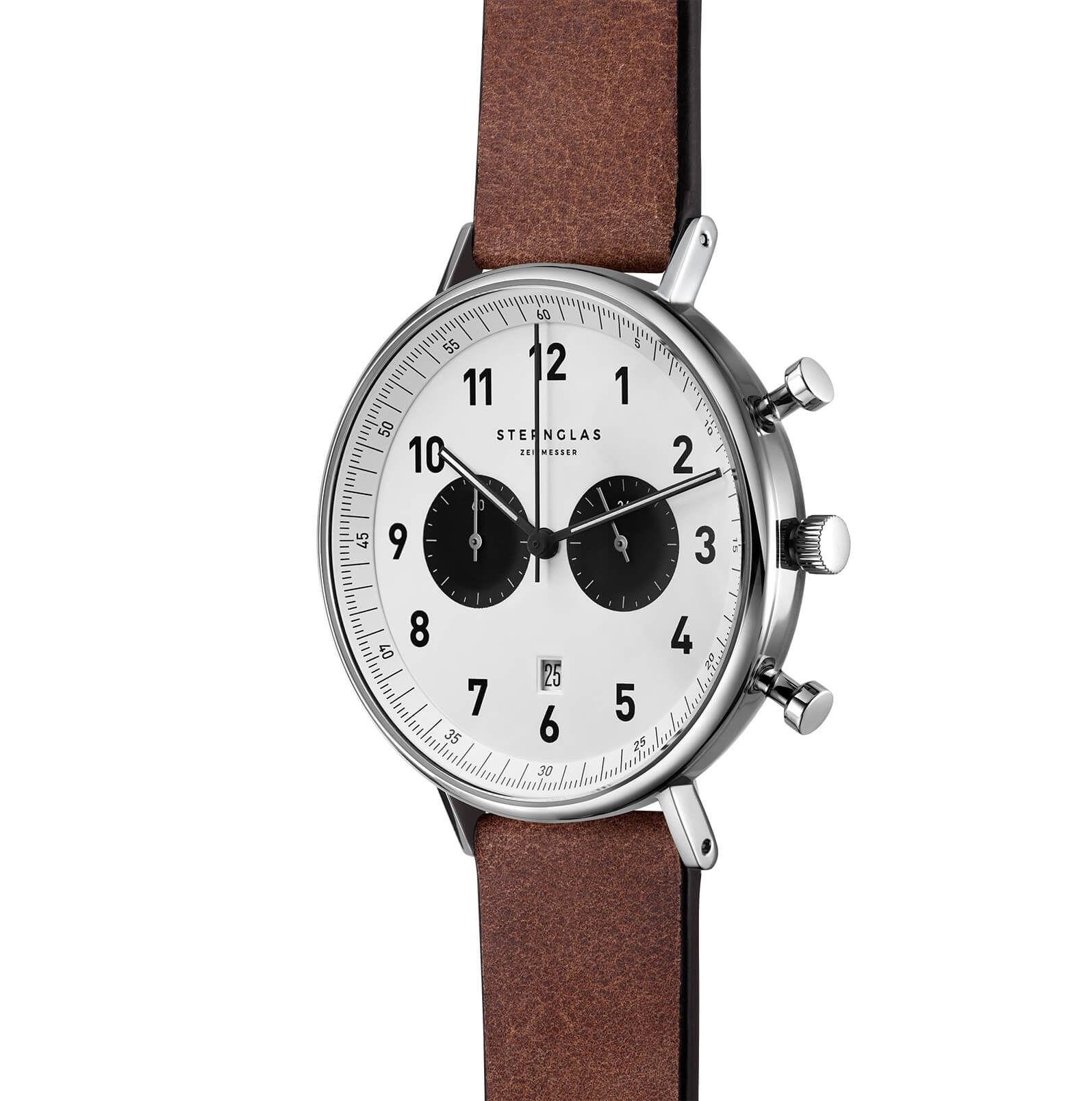 Chronograph Panda Dial s01-ch01-vi14 - Sternglas Quartz wrist watch