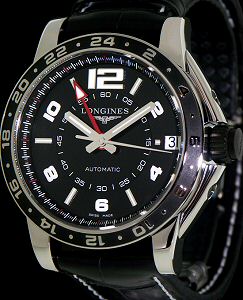 Admiral 24h Dual Time Black l3.668.4.56.0 - Longines Admiral wrist