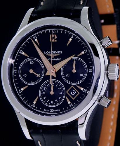 Longines heritage chronograph online column wheel