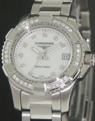 Hydro Conquest Ladies Diamonds l3.147.0.87.6 Longines Hydro