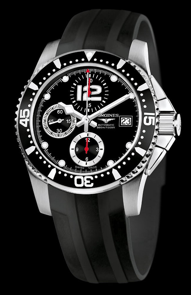 Hydroconquest Black Chrono l3.644.4.56.2 Longines Hydro