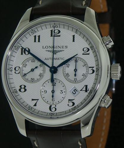 Column Wheel Chronograph l2.759.4.78.3 Longines Master wrist watch