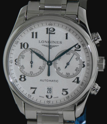 Bicompax Chronograph l2.629.4.78.6 Longines Master wrist watch