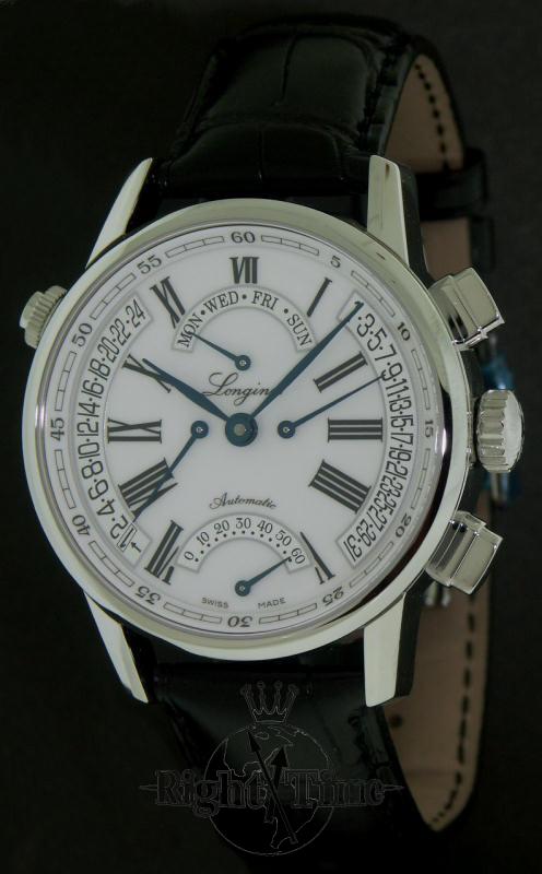 Heritage Retrograde Gmt l4.797.4.71.2 Longines Heritage wrist watch