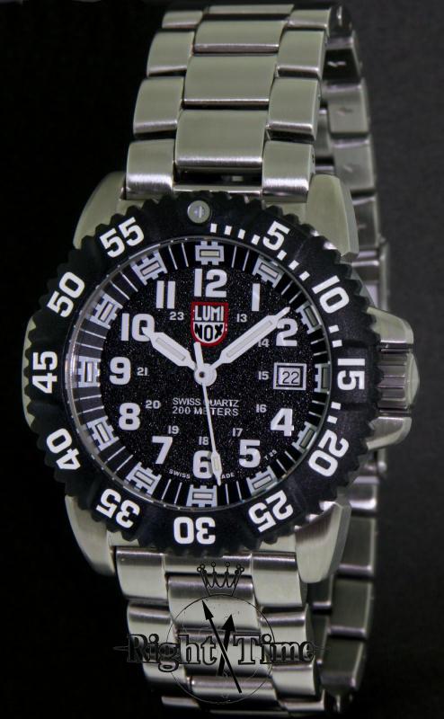 All Steel Black Speckle Dial a.3152 - Luminox Us Navy Seal wrist watch