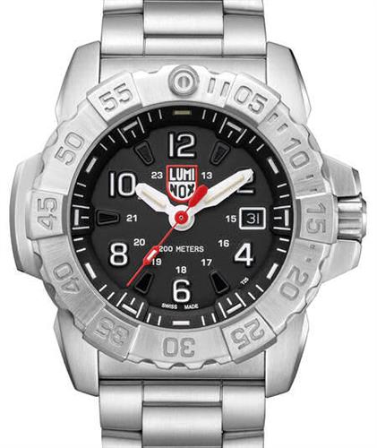 All Steel Black Arabic Dial 3252 - Luminox Sea Collection wrist watch