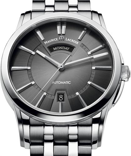 Pontos Day/Date Grey pt6158-ss002-23e - Maurice Lacroix Pontos wrist watch