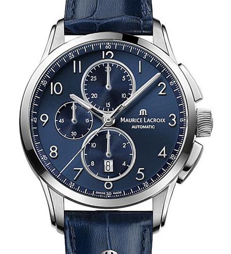 Chronograph Maurice Lacroix Pontos Pontos - pt6388-ss001-420-4 wrist Blue watch