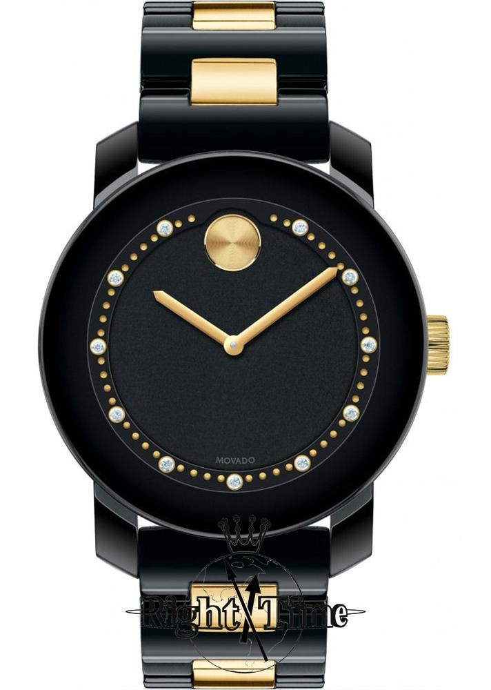 Gold and black movado on sale watch