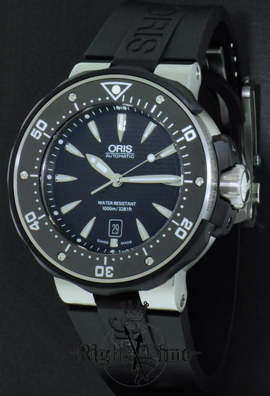 Titanium Divers Ceramic Bezel 01 733 7646 7154 rs Oris Pro Diver