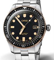 Pre-Owned ORIS DIVERS 65 BRONZE BEZEL BLACK