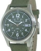 Pre-Owned HAMILTON KHAKI FIELD AUTO GREEN