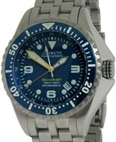 Pre-Owned AZIMUTH DIVER SEA-HUM 150ATM BLUE