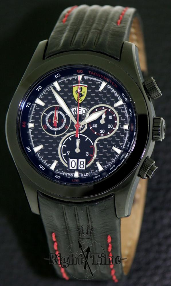 Ferrari Carbon Paddock Chronograph 05358 - Pre-Owned Mens Watches