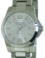 Longines Conquest Silver 300m l3.659.4.76.6 Pre Owned Mens Watches