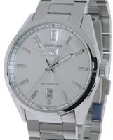 Pre-Owned TAG HEUER CARRERA AUTOMATIC SILVER DIAL 