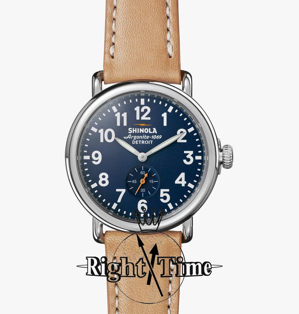 Runwell 41mm Midnight Blue s0110000144 - Shinola Runwell wrist watch
